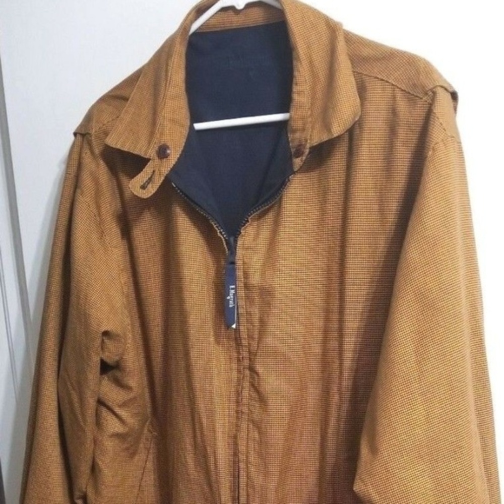 E. Magrath Golf Jacket‎ Gold Checked  Size L